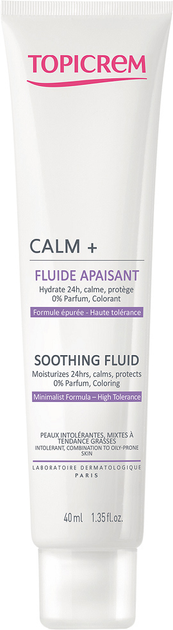 Флюїд для обличчя Topicrem Calm+ Soothing Fluid 40 мл (3700281702996) - зображення 1