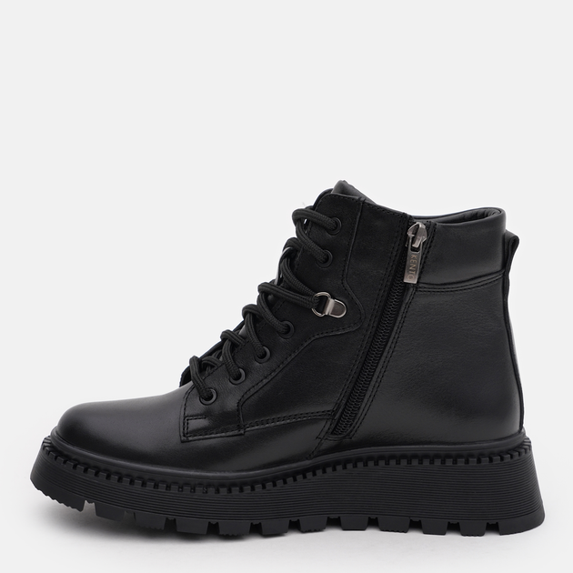 lamé Женские ботинки высокие Kento 2079 ST кожа 37 24 см Черные