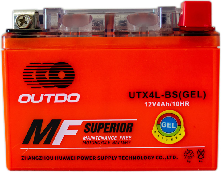 Аккумулятор (гелевой) мото 12v 4Ah 50А под болт Outdo (avt0000695 ...