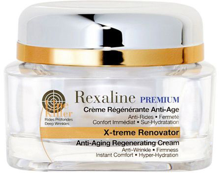 Kremowa maska do twarzy Rexaline Premium X-Treme Gold Radiance Line Killer Regenerating Mask With Pure Gold 50 ml (3593787600121) - obraz 1