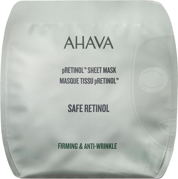 Тканинна маска для обличчя Ahava Safe pRetinol Sheet Mask (697045160259) - зображення 1