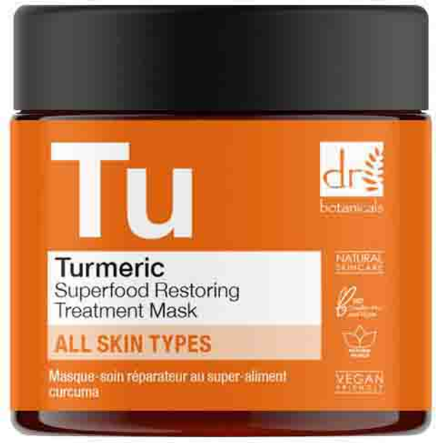 Żelowa maska do twarzy Dr. Botanicals Turmeric Superfood Restoring Treatment Mask 60 ml (5060881920021) - obraz 1