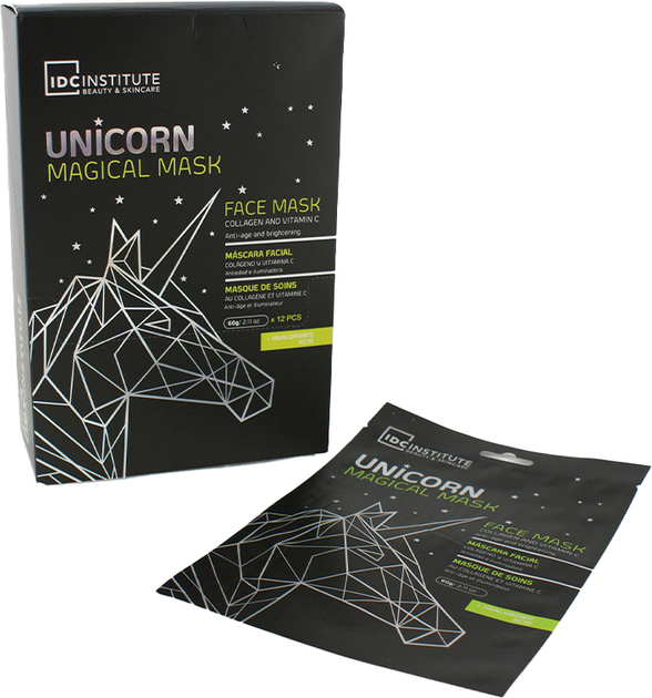 Гелева маска для обличчя Idc Institute Unicorn Magical Mask Collagen and Vitamin C 60 г (8436576501474) - зображення 1