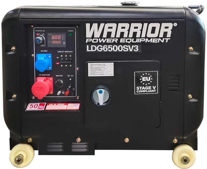 Generator diesel Warrior Silent 5500 W 5/5.5 kW (LDG6500SV3-EU) - obraz 2