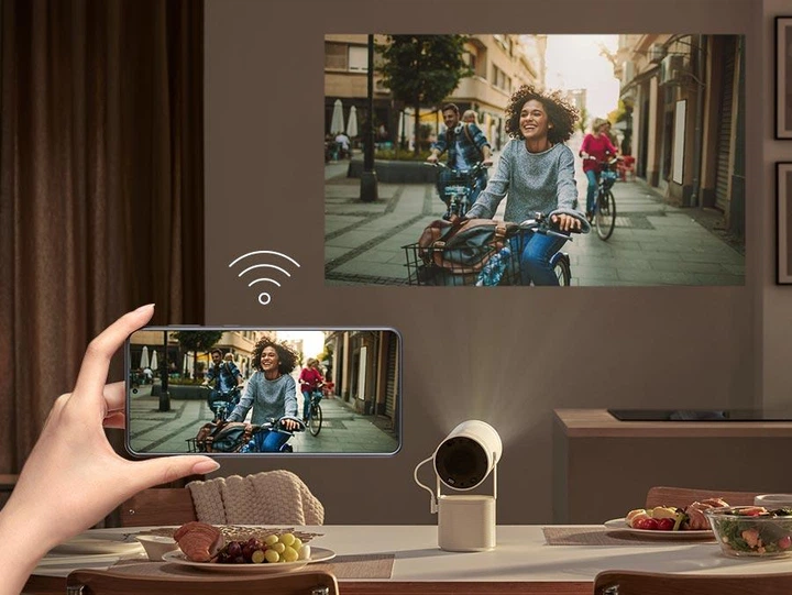 Проєктор Samsung The Freestyle 2nd-Gen White (SP-LFF3CLAXXUA) + Зовнішній акумулятор Samsung для проектора The Freestyle (VG-FBB3BA) у подарунок! - зображення 16