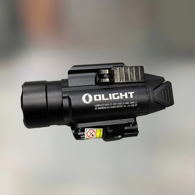 Фонарь на оружие с ЛЦУ Olight Baldr RL, Черный, Picatinny/Glock, лазерный целеуказатель, тактический фонарь - изображение 1