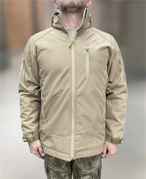 Куртка зимняя мужская тактическая Wolftrap Softshell Койот 2XL - зображення 1