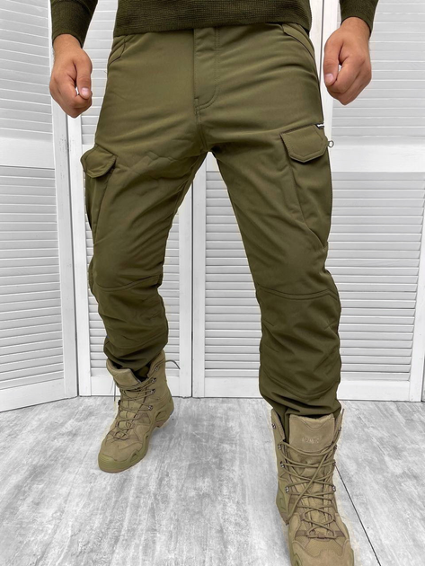 Тактичні брюки Soft-Shell Single Sword Олива XL - изображение 2