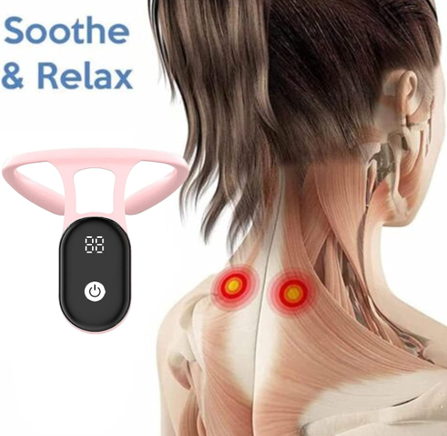 Розумний коректор постави для спини з вібрацією Posture training device USB Рожевий (KG-10223) - зображення 4