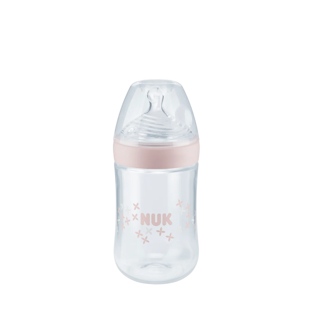 Butelka do karmienia Nuk Nature Sense Silicone Bottle 0-6 M 260ml (4008600271680) - obraz 1