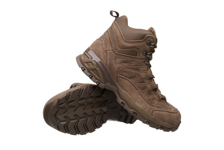 Черевики чоловічі демісезонні Mil-Tec Squad Boots inch 5 brown 41 р з натуральної замші зі вставками сітчастого поліестеру зносостійка підошва - зображення 1