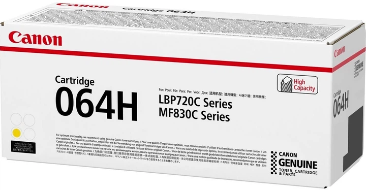 Тонер-картридж Canon 064H MF832Cdw/LBP722Cdw Yellow (4932C001) - зображення 2
