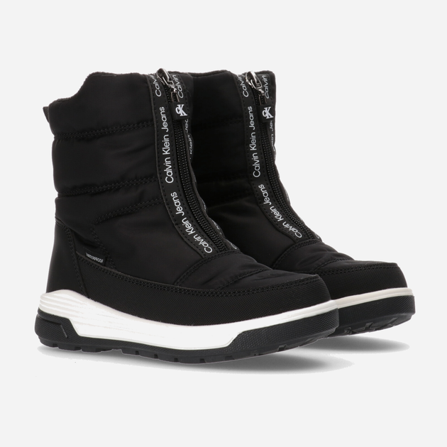 Дитячі зимові чоботи-дутики для хлопчика Calvin Klein Jeans V3X5-80754-1485999 33 Чорні (8052578373767) - зображення 2