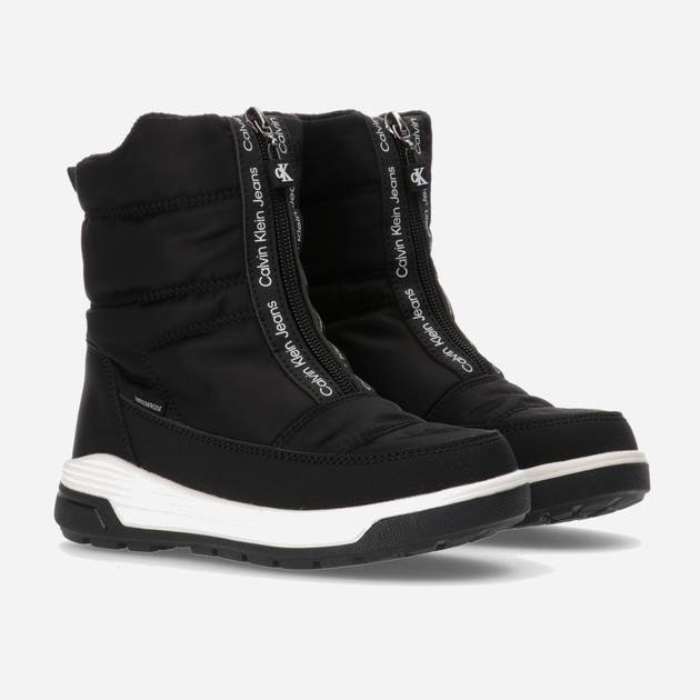 Підліткові зимові чоботи-дутики для хлопчика Calvin Klein Jeans V3X5-80754-1485999 37 Чорні (8052578373804) - зображення 2