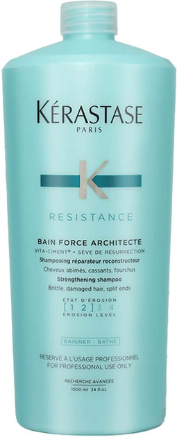 Szampon Kérastase Resistance Bain Force Architecte dla włosów osłabionych i zniszczonych 1000 ml (3474630382091) - obraz 1