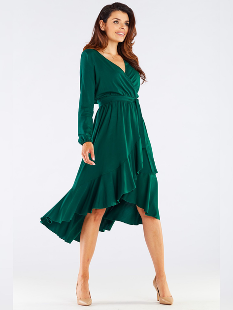 Плаття жіноче Awama A456 1098943 XL Зелене (5902360560079) - зображення 6