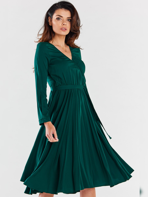 Плаття жіноче Awama A471 1220682 L Темно-зелене (5902360564732) - зображення 1