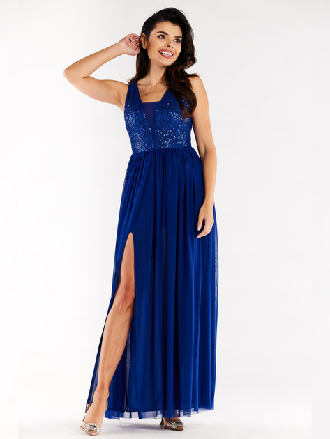 Плаття жіноче Awama A486 1259762 XL Синє (5902360575868) - зображення 1