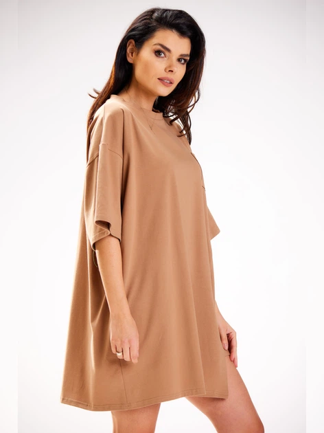 Плаття жіноче Infinite You M252 1424461 One Size Бежеве (5902360558311) - зображення 3