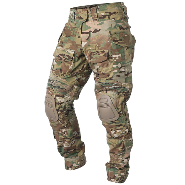 Тактические демисезонные военные штаны IDOGEAR G3 Multicam с наколенниками M Мультикам IDG207899077 - изображение 1