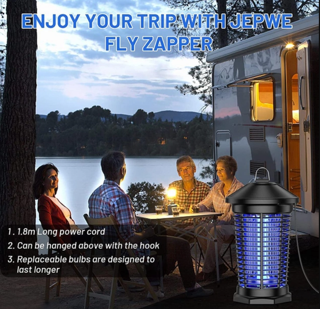 Электрический уничтожитель насекомых 4000V Bug Zapper Jepwe - изображение 4