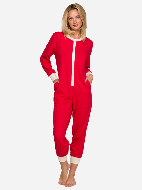 Kombinezon od piżamy LaLupa LA124 1223103 XL Czerwony (5903887690256) - obraz 1
