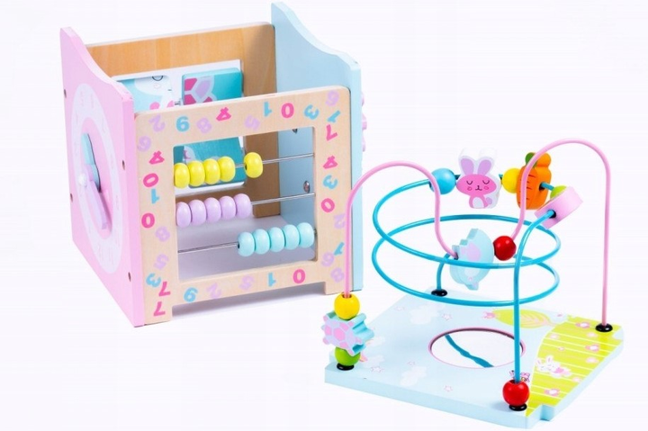 Іграшка розвиваюча Malowany Las дерев'яний кубік Pastel (6970776648246) - зображення 2
