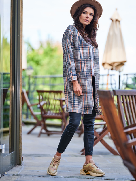 Пальто Awama A367 212864 S-M Navy Blue (5902360550285) - зображення 8