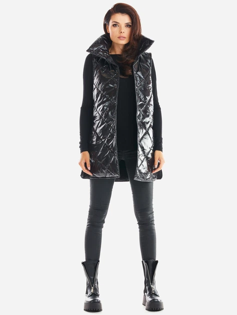 Bezrękawnik damski pikowany Awama A383 212917 S/M Czarny (5902360551725) - obraz 3