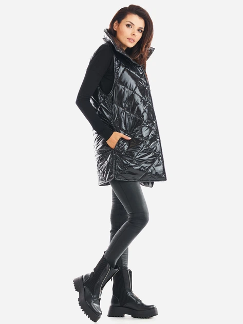 Bezrękawnik damski pikowany Awama A383 212917 S/M Czarny (5902360551725) - obraz 5