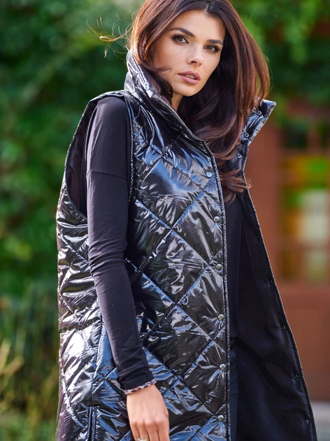 Bezrękawnik damski pikowany Awama A383 212917 S/M Czarny (5902360551725) - obraz 11