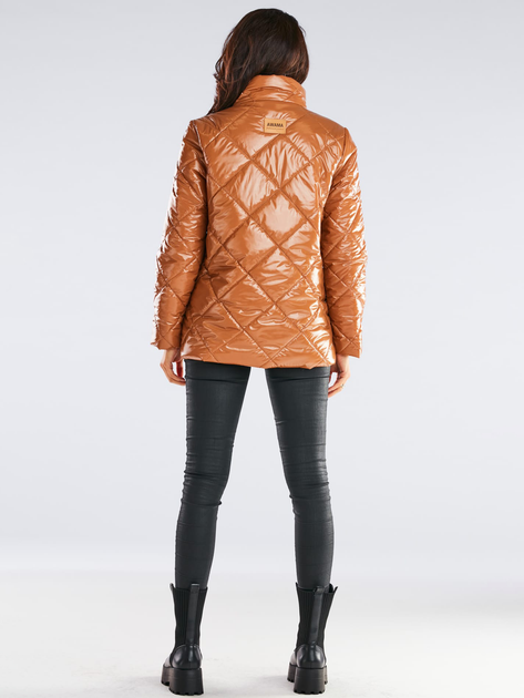 Куртка демісезонна коротка жіноча Awama A384 212923 L-XL Бежева (5902360551855) - зображення 6
