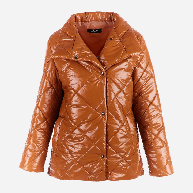 Куртка демісезонна коротка жіноча Awama A384 212923 S/M Бежева (5902360551848) - зображення 8