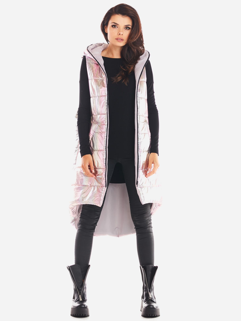 Bezrękawnik damski pikowany Awama A386 212931 L/XL Różowy (5902360551978) - obraz 3