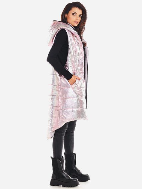 Bezrękawnik damski pikowany Awama A386 212931 L/XL Różowy (5902360551978) - obraz 6