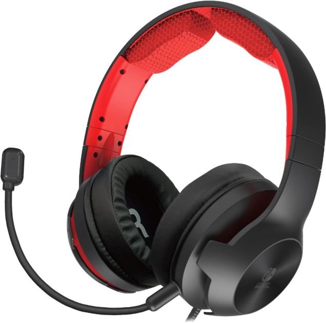 Słuchawki Hori Switch Gaming Headset Czarno-Czerwone (810050910972) - obraz 1