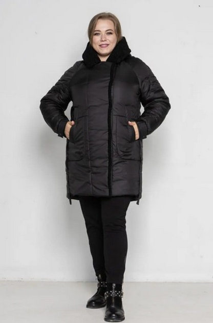 Женская зимняя куртка больших размеров UF-Fashion 1047 - RS 60 черный ...