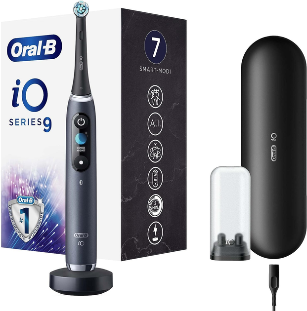 Szczoteczka elektryczna do zębów Oral-B Braun iO9 Black Onyx (4210201303015) - obraz 13