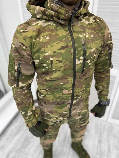 Мужская Демисезонная Куртка SoftShell с капюшоном мультикам размер M - изображение 2