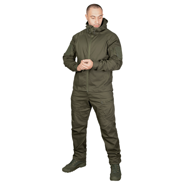 Крепкий мужской Костюм Куртка+Брюки/Полевая Форма CamoTec STALKER 3.0 олива размер L - изображение 2