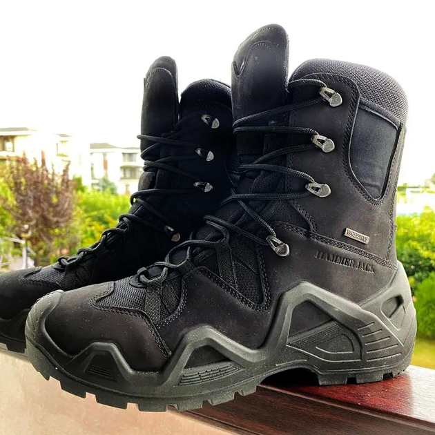Ботинки Hammer Jack с мембраной Waterproof / Демисезонные Берцы черные размер 43 - изображение 1