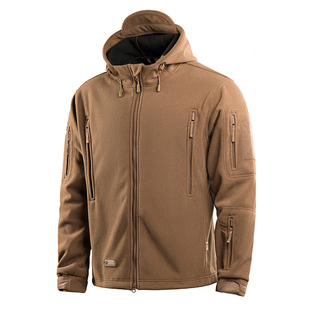 Чоловіча Флісова куртка з капюшоном койот / Верхній одяг M-Tac Windblock Division Gen.II розмір M - зображення 1