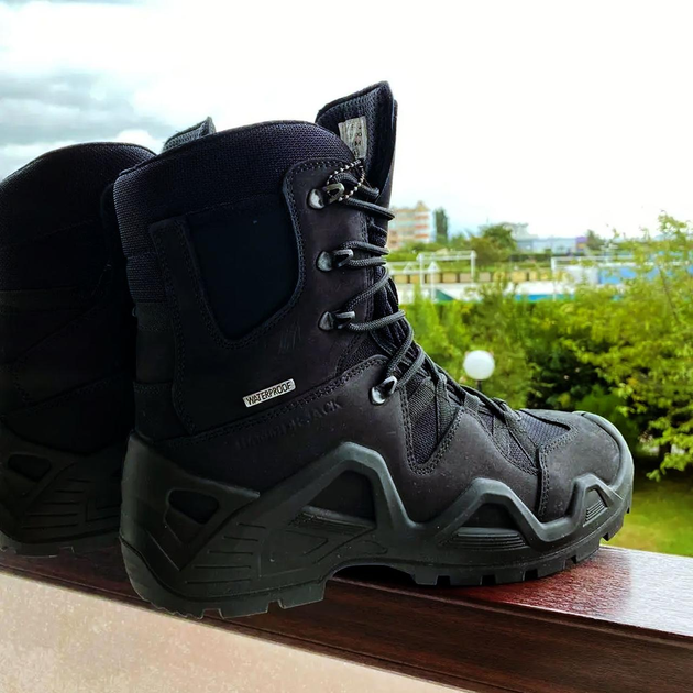 Ботинки Hammer Jack с мембраной Waterproof / Демисезонные Берцы черные размер 44 - изображение 2