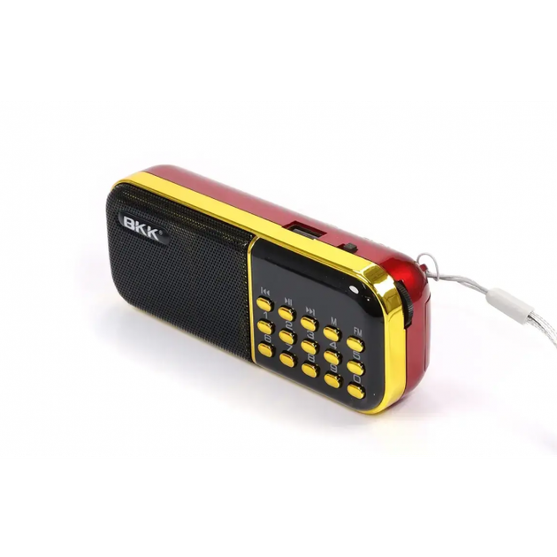 Радиоприёмник BKK B837 Радио с FM USB MicroSD колонка на аккумуляторе 18650 - изображение 2