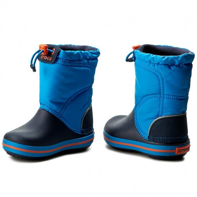Зимние сапоги Crocs Kids Crocband LodgePoint Graphic Winter Boot Ocean ...
