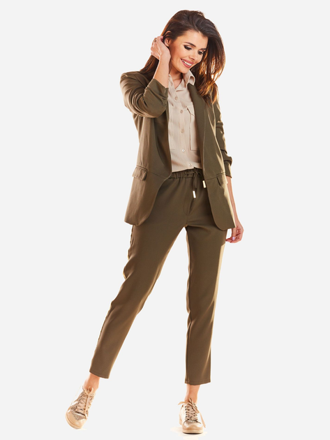 Marynarka damska Awama A267 106719 L Khaki (5902360536562) - obraz 6