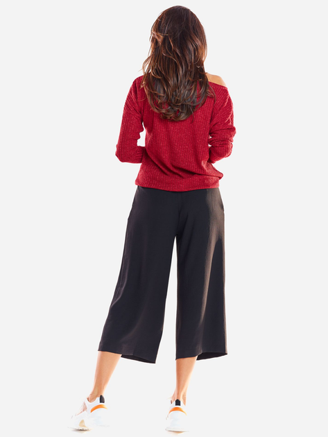 Sweter damski z odkrytymi ramionami Awama A333 106903 M Bordowy (5902360545380) - obraz 3