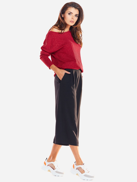 Sweter damski z odkrytymi ramionami Awama A333 106903 M Bordowy (5902360545380) - obraz 5