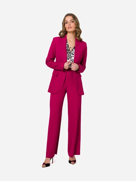 Піджак подовжений жіночий Stylove S330 1423660 XL Сливовий (5905563702048) - зображення 3