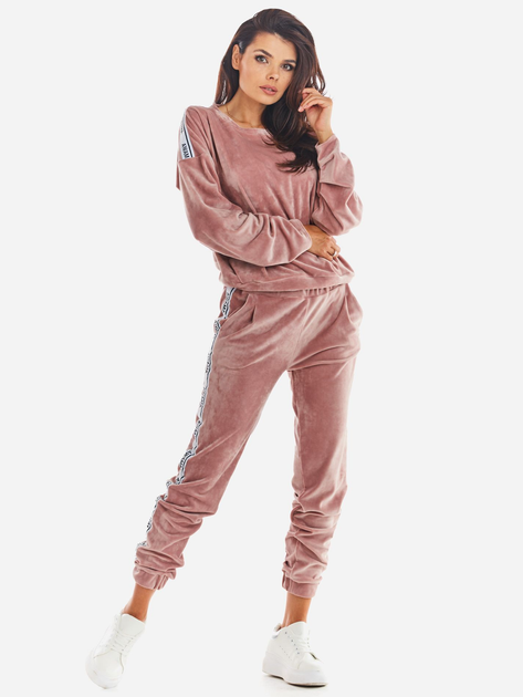Bluza damska bez kaptura Awama A374 212889 M Różowa (5902360551107) - obraz 4